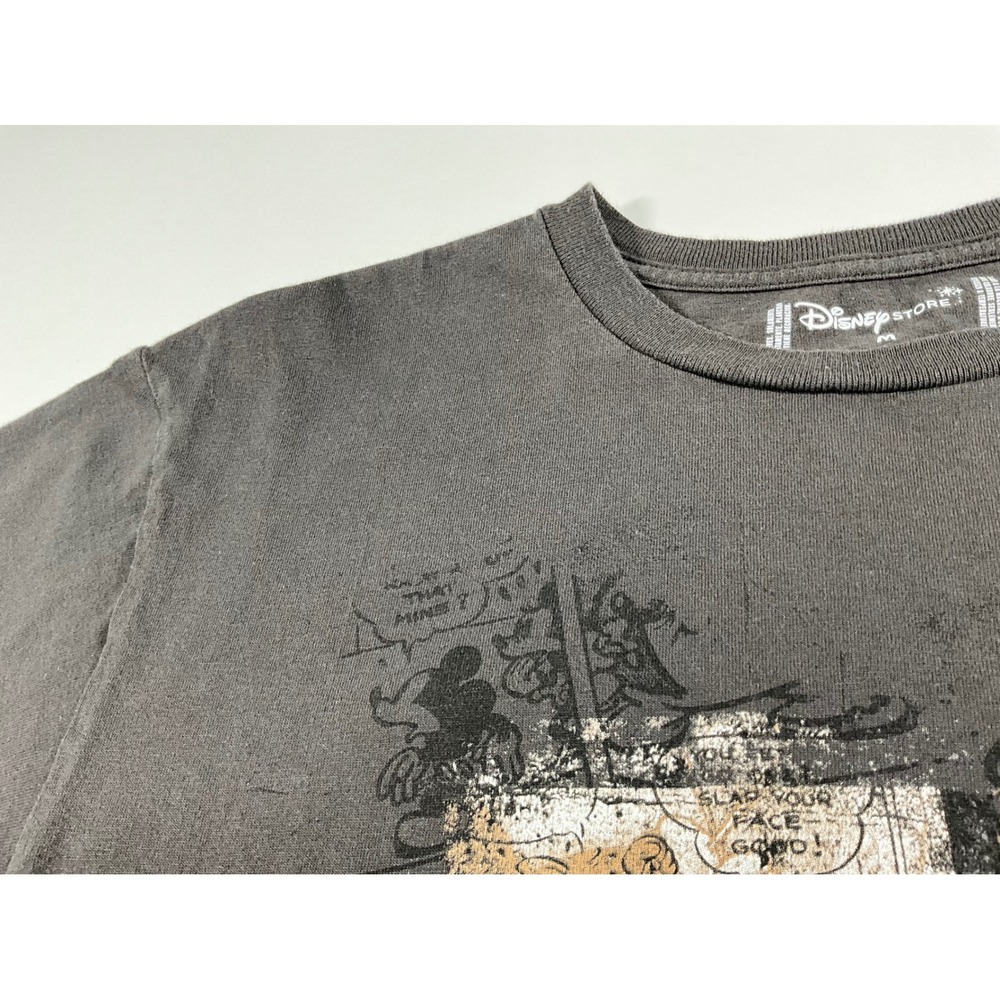 Disney Store Mickey Mouse Graphic T-Shirt Charcoal Gray Comic Strip Mens Medium - Picture 9 of 10